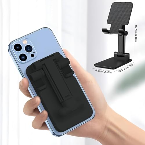 Support téléphone flexible noir double fixation pince de table x2 - 7