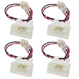 New 4pcs Car Door Speaker Wiring Harness Adapter Connector Plug Wires Fit for...