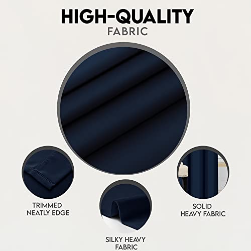 Utopia Bedding Blackout Curtains For Bedroom Grommet Window Curtains 54 Inch Length 2 Panels Thermal Insulated Drapes For Living Room (Navy, 42W X 54L Inches) #TOP5