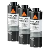 SIKA - Revestimiento antigravilla pulverizable para vehículos - Sikagard 6470 - Negro - Aletas y huecos - Seca rapidamente - Exclusivamento pro - 1L (Paquete de 3)