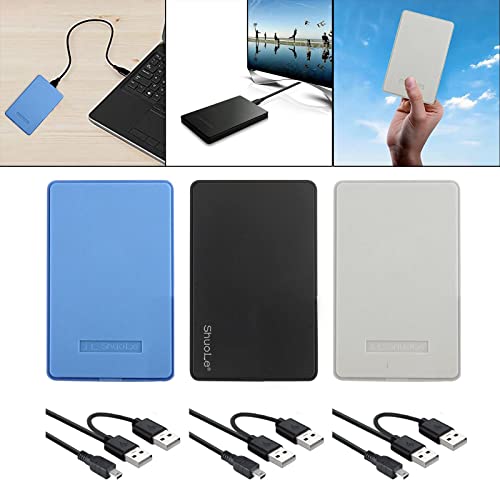 MERISHOPP Portable External Hard Drive USB 2.0 2Tb for Laptop for Mac Blue Abs Plastic Computers/Tablets & Networking | Drives, Storage & Blank Media | Hard Drives (HDD, SSD & NAS) 5 41m3mJXZymL