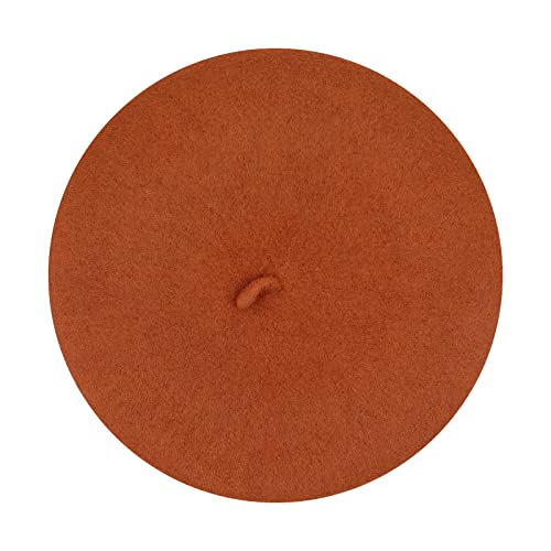 Image of Klong Women Wool Beret Hat French Style Solid Color
