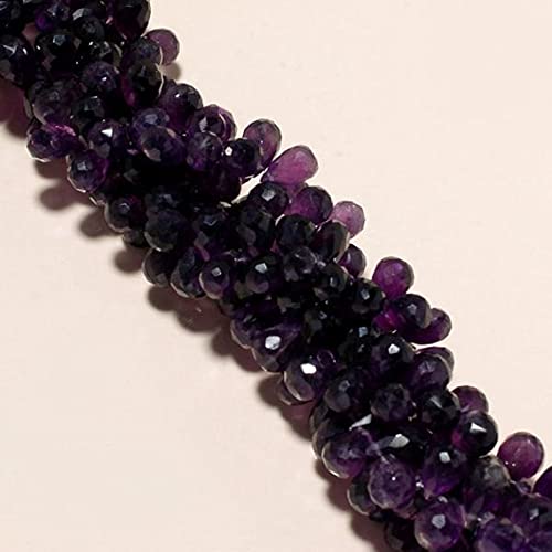 Améthyste africaine naturelle LKBEADS, perles gouttes facettées pour bijoux haut de gamme