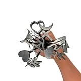 The Heritage Forge Boho Western Mini Branding Irons Set, 15 Pieces, Decorative Stamps for Leather, Wood, Hats, Felt, Cowhide, Steaks (3/4-inch)