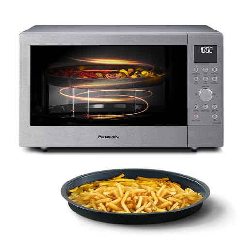 Panasonic NN-CD58RSEPG Four à Micro-Ondes combiné 4 en 1 27 L avec Friteuse à Air, Inverter 1000 W, Grill 1300 W, Convection, 19 Programmes Automatiques,...