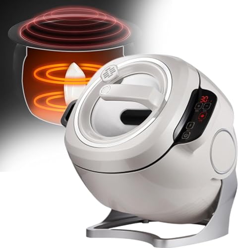 Máquina de cocción automática, robot para freír con rotación de 360° y calefacción integral 3D, cocina de 6 paneles táctiles
