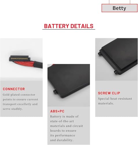 Image of WISTAR RZ09-0102 Replacement Battery Compatible for Razer Blade 14 (2013)(2015) Pro 2014 RZ09-0102 RZ09-0116 RZ09-01161E30 RZ09-01161E31 RZ09-01021101 [11.1V 71.04Wh]