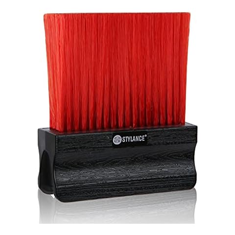 Pro Barber Barber Neck Duster Brush for Hair Cutting, Soft Household Hair Neck Cleaning Brush, Professional Salon Tool (Black Brown) Cover