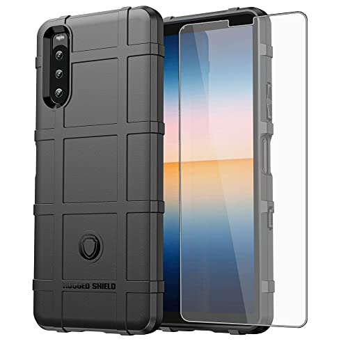 Coque Sony Xperia 10 III 5G rigide fine avec film de protection écran en verre trempé Asuwish