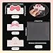SOFPLATE 150Pcs 2.76 x 2.36 Inch Bracelet Display Cards Jewelry Selling Bags Pink Paper Aesthetic Coquette Bow Folding Packaging Cardboards Sets for Showing Packaging Bracelets Earrings Small Business