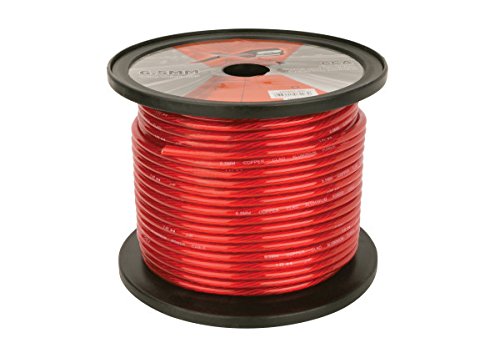 Scosche X2P65R-200 Power Wire Red 6.5mm 200ft