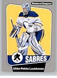 2024-25 Parkhurst Champions Silver #73 Ukko-Pekka Luukkonen Buffalo Sabres Official Hockey Card in Raw (NM or Better) Condition