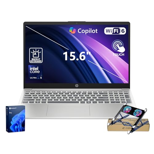 HP Laptop Premium 15.6" FHD Touchscreen Intel Core Ultra 5 32GB DDR5 2TB SSD miniatura 1