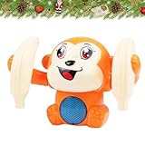 [Sans danger pour les ] Il est doté de haut-parleurs haute définition à l'arrière, avec une qualité sonore claire et un soin doux pour les oreilles de votre bébé. Le jouet musical Monkey est conçu avec des protège-oreilles doux, pour protéger la croissance saine du bébé.