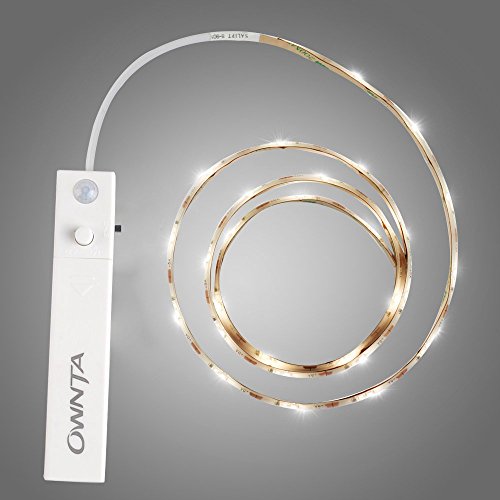 OWNTA New Flexible Smart Human PIR Sensor LED Strip Light 30 LEDs 1M Night Light Strip
