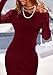 PRETTYGARDEN Womens Fall Sweater Dress 2026 Long Sleeve Off Shoulder Slit Maxi Bodycon Cocktail Party Dresses Spring Fashion (Wine Red,Large)
