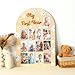 Geelin My First Year Birthday Board First Year Photo Board for Kids Large Wooden Picture Frame Sign 3D Daisy Baby Monthly Milestone Birthday Party Decor Baby Keepsake Gift for Boy Girl, 33 x 22 Inch