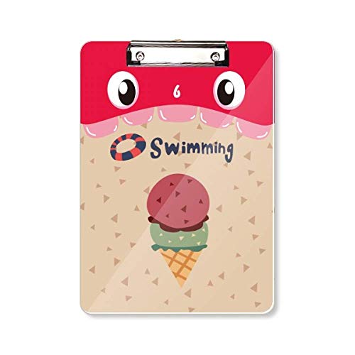 Porte-bloc pour la natation A4 motif glace pour éviter les feuilles mouillées