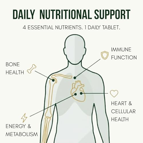 Image of Vegan D3 K2 B12 & Omega 3 DHA Tablets | 4-in-1 Daily Essential Supplement | Bone, Brain, Heart & Energy Support | D3 (Lichen) + K2 MK-7 (Natto) + B12 + 250mg Algal DHA | 120 Veg Tablets (120 Days)
