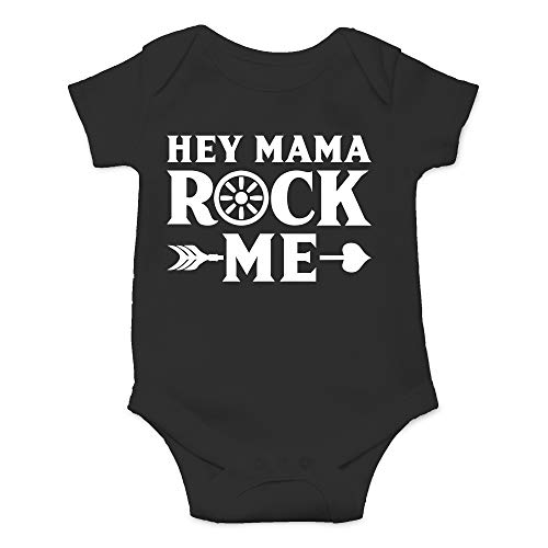 Image of CBTwear Hey Mama Rock Me - Baby Clothes - Funny Newborn Bodysuit Outfits for Boys and Girls