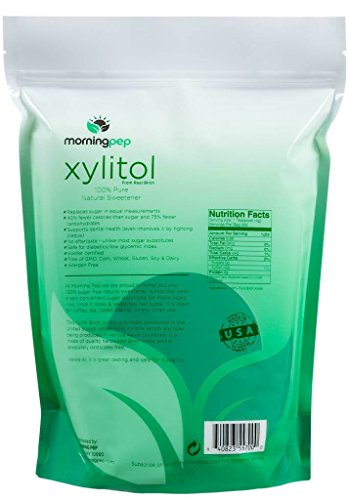Morning Pep 5700 Pure Birch Xylitol (Keto Diet Friendly) Sweetener With No Aftertaste 5 Lbs (Not From Corn) Non Gmo Kosher Gluten Free Product Of Usa. 80 Onces thumb #1