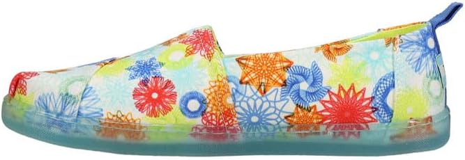 TOMS Kids Boys Alpargata Spirograph Slip On Casual Shoes - Blue - Size 5 M