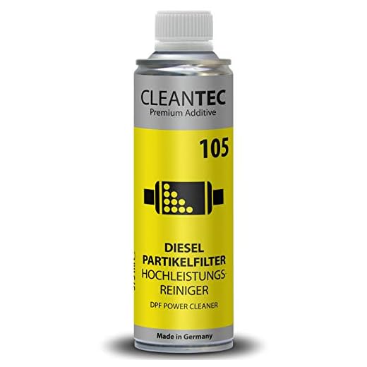 CleanTEC Partikelfilter renare diesel högpresterande rengöring och skydd för DPF filter för alla diesel och diesel hybridfordon 375 ml 105