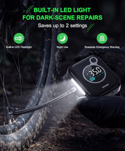 EXODAY Mini Electric Bike Pump