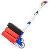 165 lbs Folding Hand Truck Luggage Trolley Carts, Aluminum Box Cart with Telescoping Handle Includes Extendable Rope and Hook for Personal, Travel, Shopping, Moving, Office, Blue