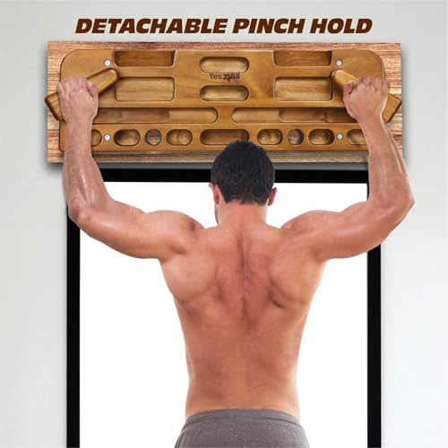Image of Yes4All Rock Climbing Hangboard for Strengthening Fingers, Hands, and Wrists