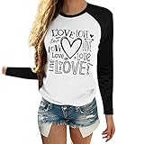 Offerte del giorno oggi - Top da donna senza spalline, a maniche lunghe, da corsa, da donna, con scollo rotondo, a maniche lunghe, con motivo floreale, colore blu Maglione di abbigliamento tropicale