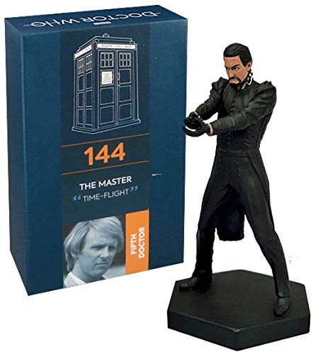 Official Licensed Merchandise Doctor Who Figur The Master Anthony Ainley, handbemalt, Maßstab 1:21, Sammlerfigur, Box #144 Cover