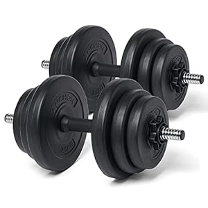 20kg 30kg Adjustable Dumbbells Set – Free Weights Dumbbell Handle Bars Pair – Excellent for Weight Lifting Body Building Home Gym Training Equipment Barbell Bench Press Exercise