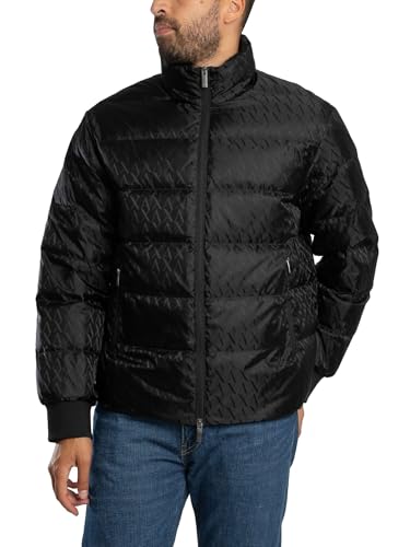 Armani Exchange Men's Jacquard Down Puffer Jacket
