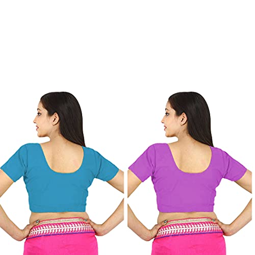 Image of Namita Women's Rubia Cotton Solid Half Sleeve Blouse
