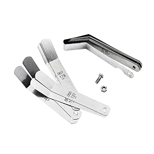 Calibrador de espesores 15 piezas acero inoxidable miniatura 3
