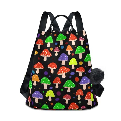 Sac à dos femme champignons colorés pour exprimer votre créativité