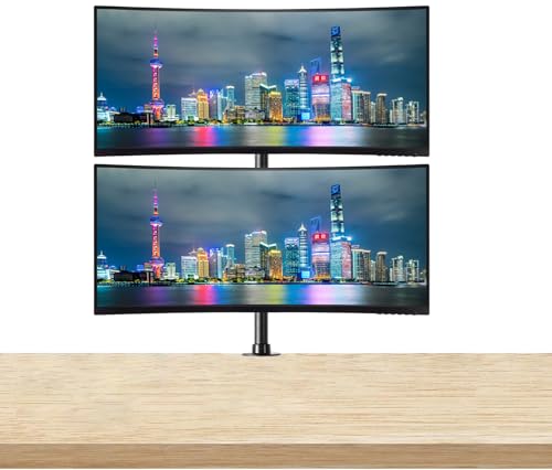 Image of ViewSonic VP3456a 34-inch Curved 2K UWQHD Premium Monitor, 2-Pack Bundle with ColorPro, Full Dock, HDMI, DisplayPort, USB Hub, Ethernet, Integrated Speakers, Desk Mount Dual Monitor Stand