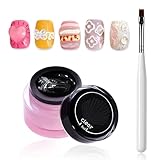 DAGEDA 3D Nail Sculpture Gel, Solid Builder for DIY Styling Carving, Non-stick Art Decoration Molding Gel, Soak Off UV/LED Manicure for Home Salon (Clear)