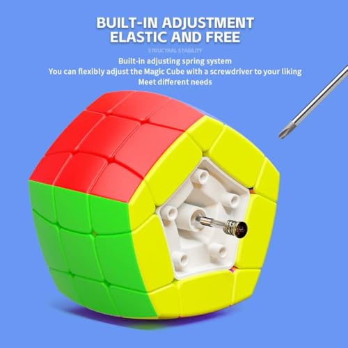 Image of SengSo 7-Axis 3x3 Shape Mod Speed Cube | Pentagonal Prism Design with 7 Rotational Axes | Unique Stickerless Hybrid 3-Layer Puzzle for Collectors and Puzzle Enthusiasts
