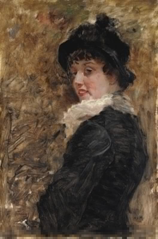 Peinture murale Giuseppe De Nittis pour créer une ambiance galerie au salon