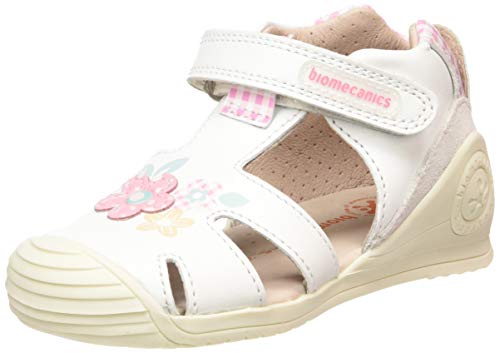 Biomecanics 192115, Sandalias para Bebés, Blanco (Blanco (Sauvage) B), 22 EU