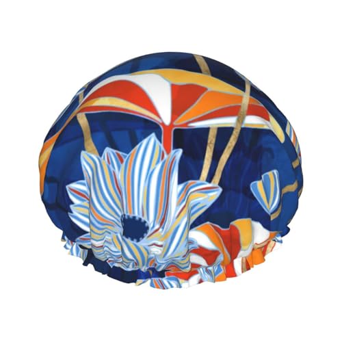 Bonnet de douche imperméable double couche pour protéger les cheveux longs - 2