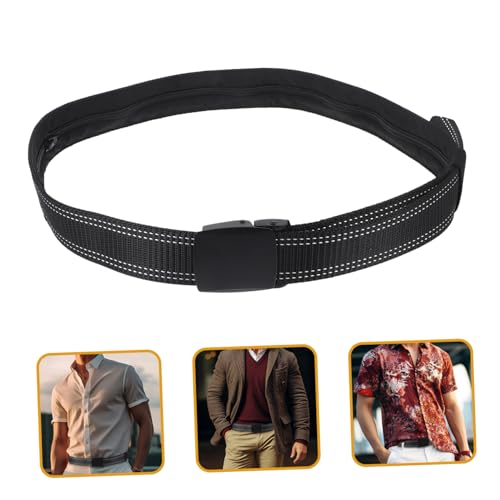 Men Hidden Money Belt Alloy Buckle Stylish and Functional Travel Waist Belt for Daily Use Theft Design Fit for Jeans and Casual Wear2