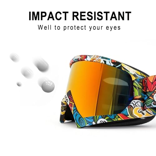 Image of Dirt Bike Goggles Motorcycle ATV Glass Riding Four Wheeler Offroad Mx Racing Helmet Goggles