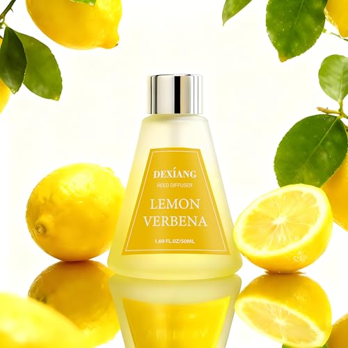 Reed Diffuser Set of 3 Pack, Lemon Verbena/Mango Passion Fruit/Clean Linen Oil Diffuser Reed Diffusers for for Home, Bathroom, Office Decor, 1.7 Fl.oz, Total 5.1Oz - image 5