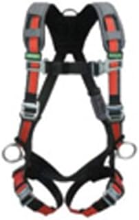 MSA 10105948 EVOTECH Harness with Back, Hip and Chest D-Rings, Qwik-Connect Leg Straps/Chest Strap, Shoulder and Leg Padding, Standard