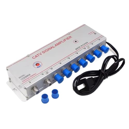 30DB 1030MK8 1 entrée 8 sorties amplificateur de Signal de télévision par câble, amplificateur de Signal de télévision par câble numérique analogique Haute...