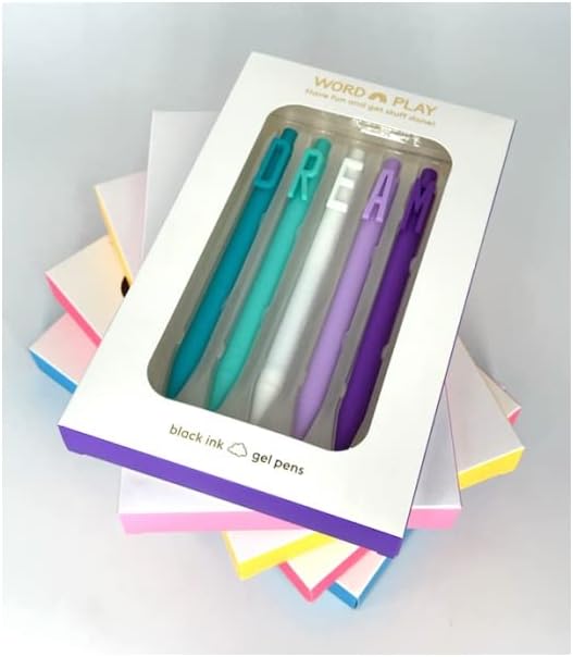 Snifty SPBS010 Happy Word Play Pen in Box, Set of 5