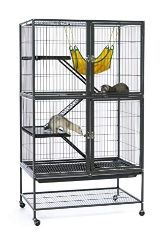 Prevue Pet Products 485 Feisty Ferret Home With Stand, Black Hammertone #TOP7